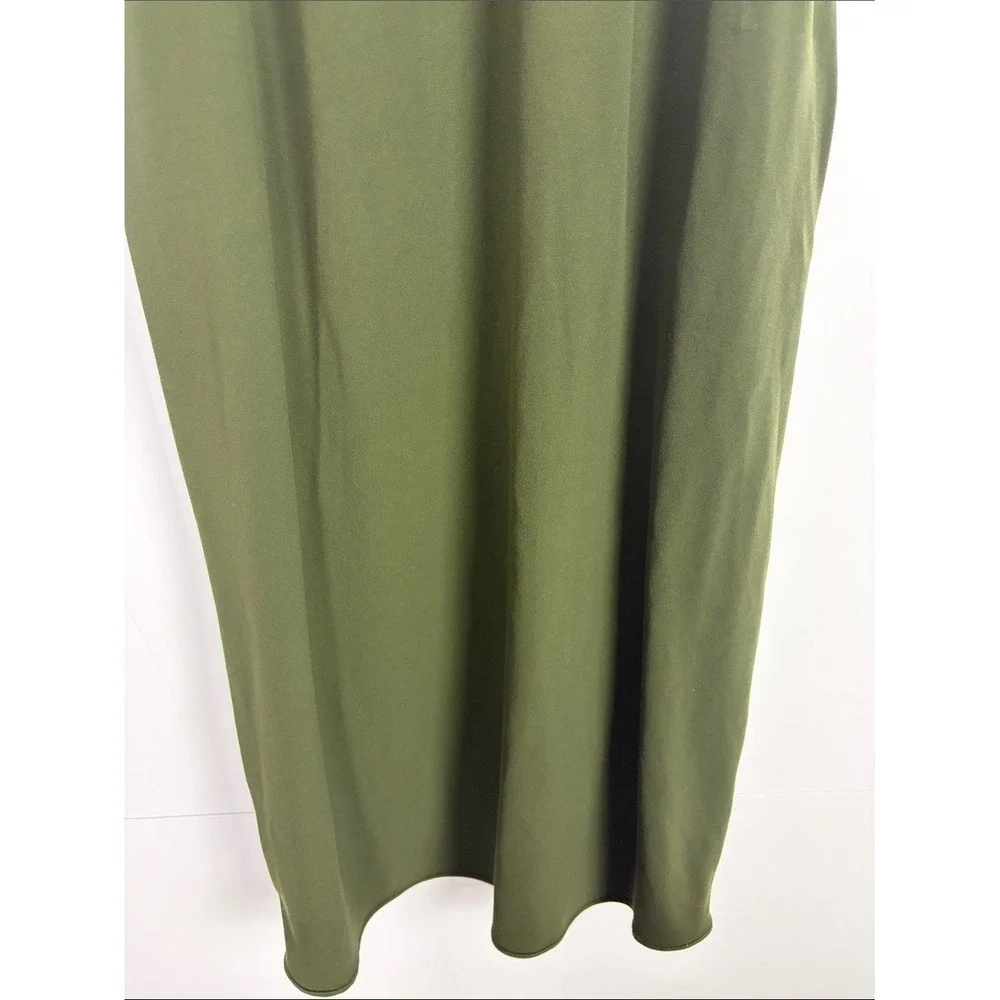 Athleta Transcend Midi Skirt Olive Green Ruched Stretch XXS